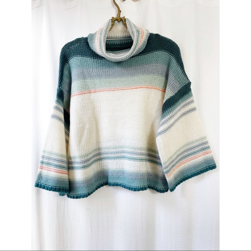Anthropologie ombré pullover cowl neck sweater - Picture 2 of 5